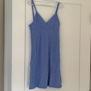 Brandy Melville blue dress with white flowers